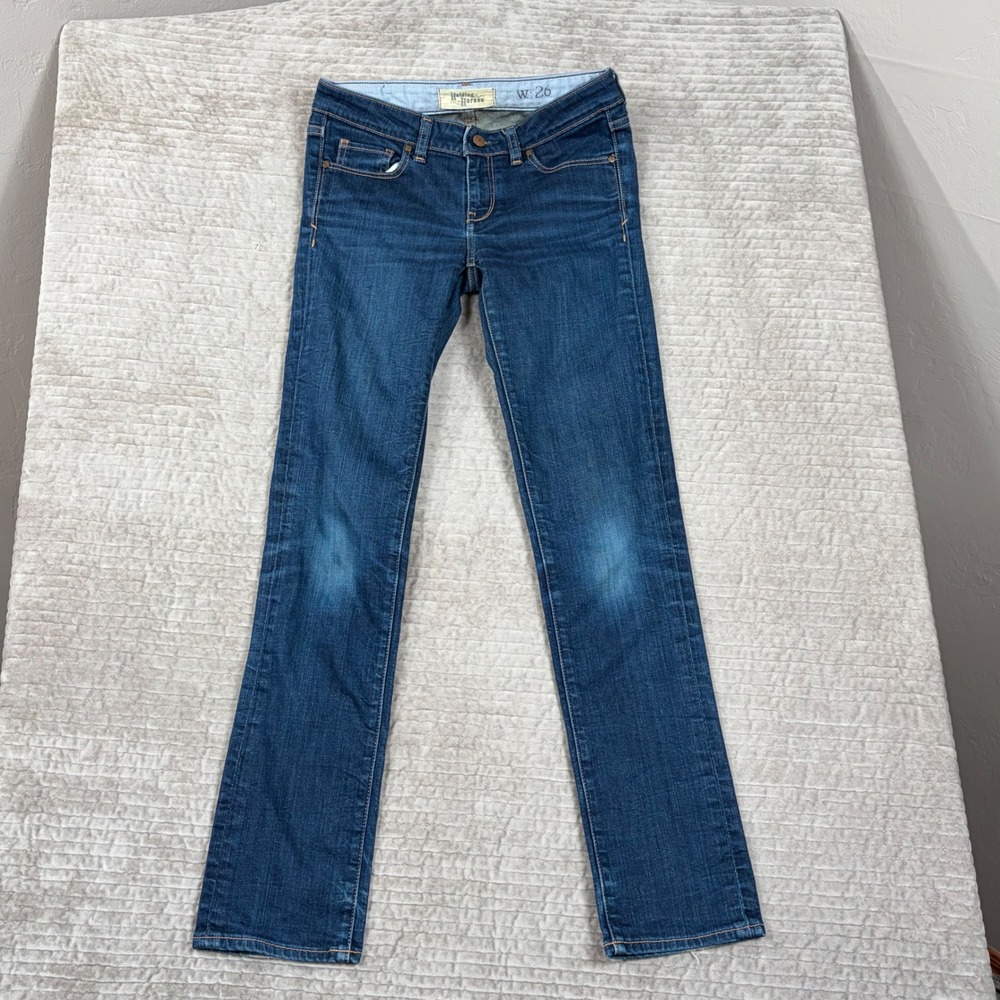 Holding Horses Straight Leg Jeans Dark Wash Low Rise Denim W26 15ADBTP417C